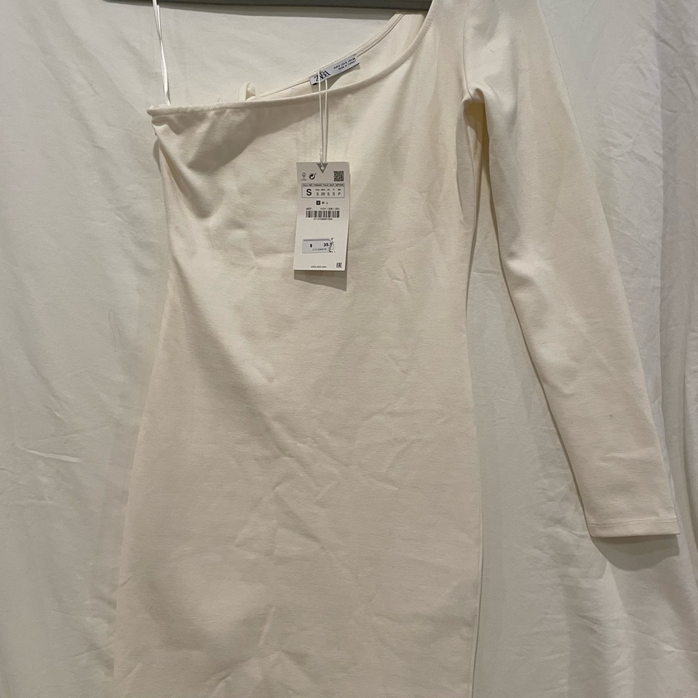 NWT White one shoulder dress - bridal!